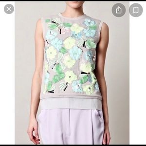 DVF Yvan Shell embellished top